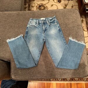 Frame Denim Light Blue Cropped Jeans